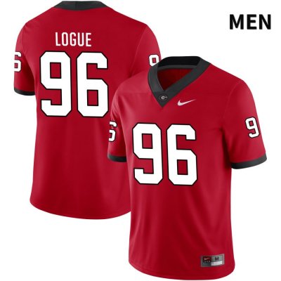 Men's Georgia Bulldogs NCAA #96 Zion Logue Nike Stitched Red NIL 2022 Authentic College Football Jersey SNR8254IH